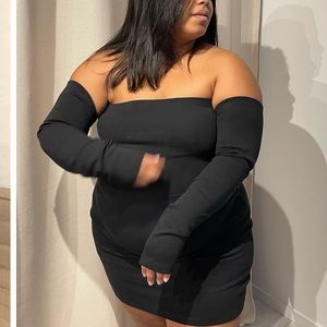 djerf avenue tube dress and sleeves blackberries